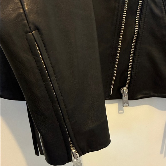 DALBY SLIM FIT LEATHER BIKER JACKET - Picture 7 of 10